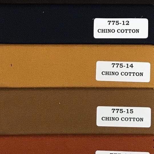 Selection of Chino Cotton for Casual Trouser