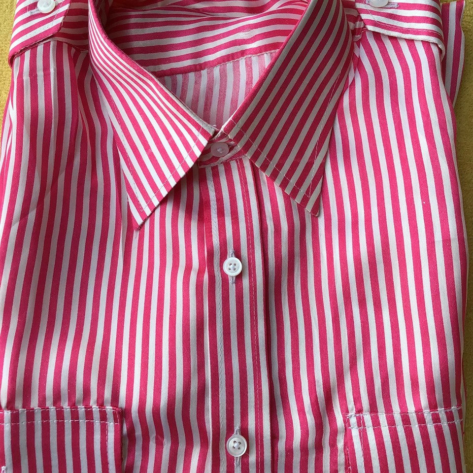 Roys Bespoke Shirts Custom Made Satin Silk Satin Stripes