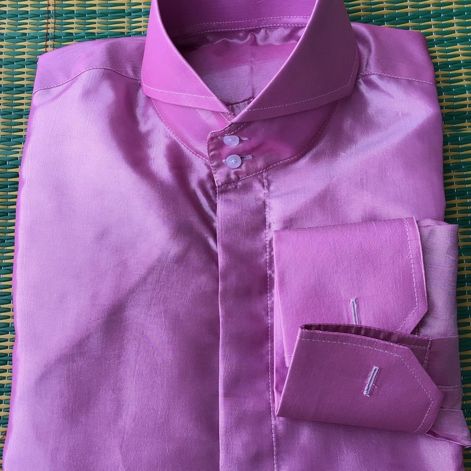 Silk Shirt 2 buttons French Cuffs